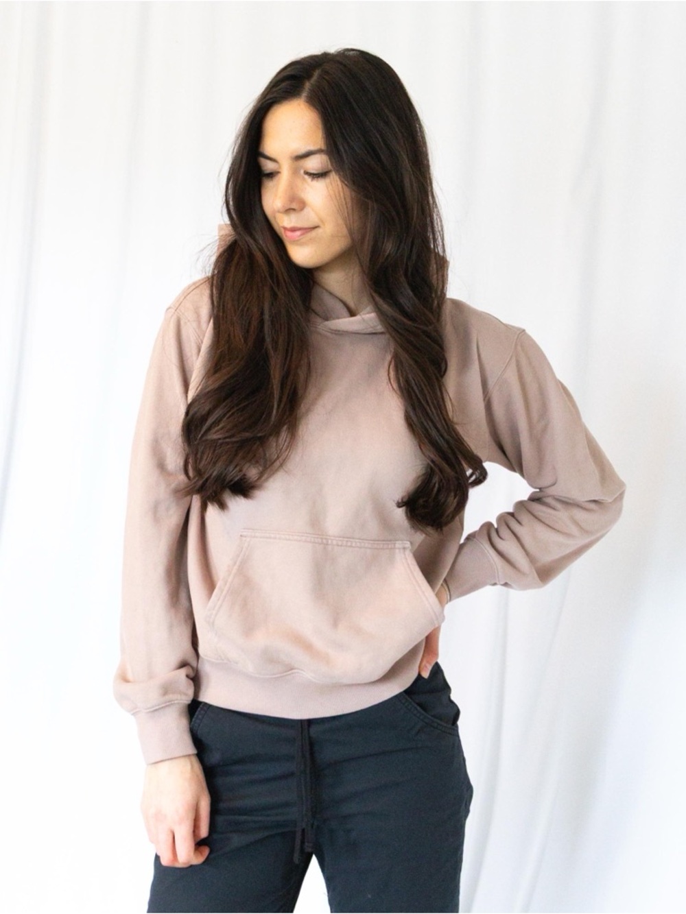 Aritzia Cozy Hoodie in Taupe - Picture 7 of 11